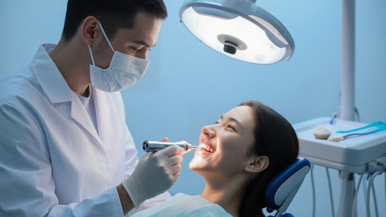 Jak probíhá profesionální dentální skaler je nástroj používaný zubními lékaři k mechanickému odstranění zubního kamene?
