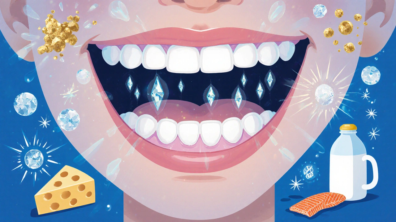 Přehled vývoje zubů u dítěte s výživovými látkami podporujícími sklovinu