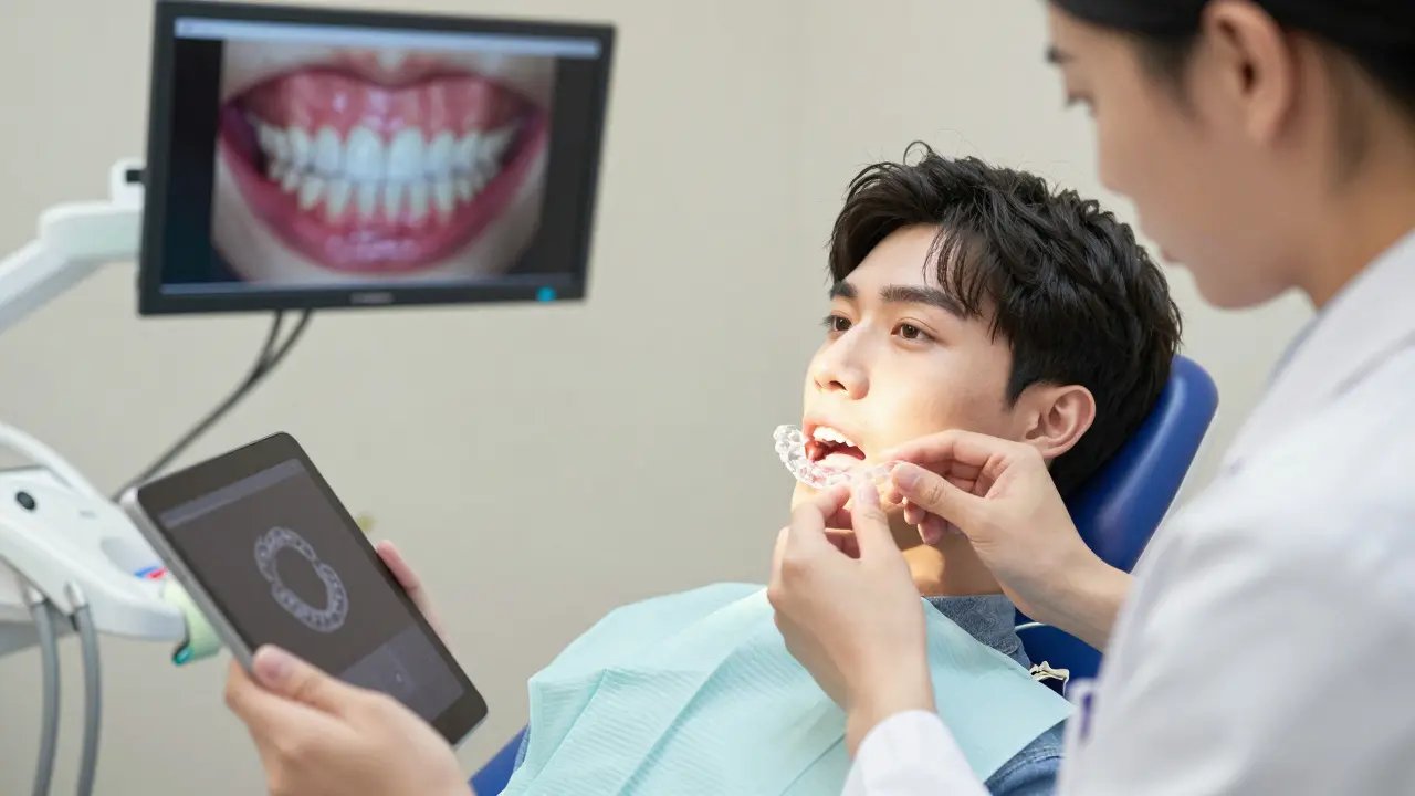 Jak často se chodí na kontrolu s neviditelnými rovnátky?