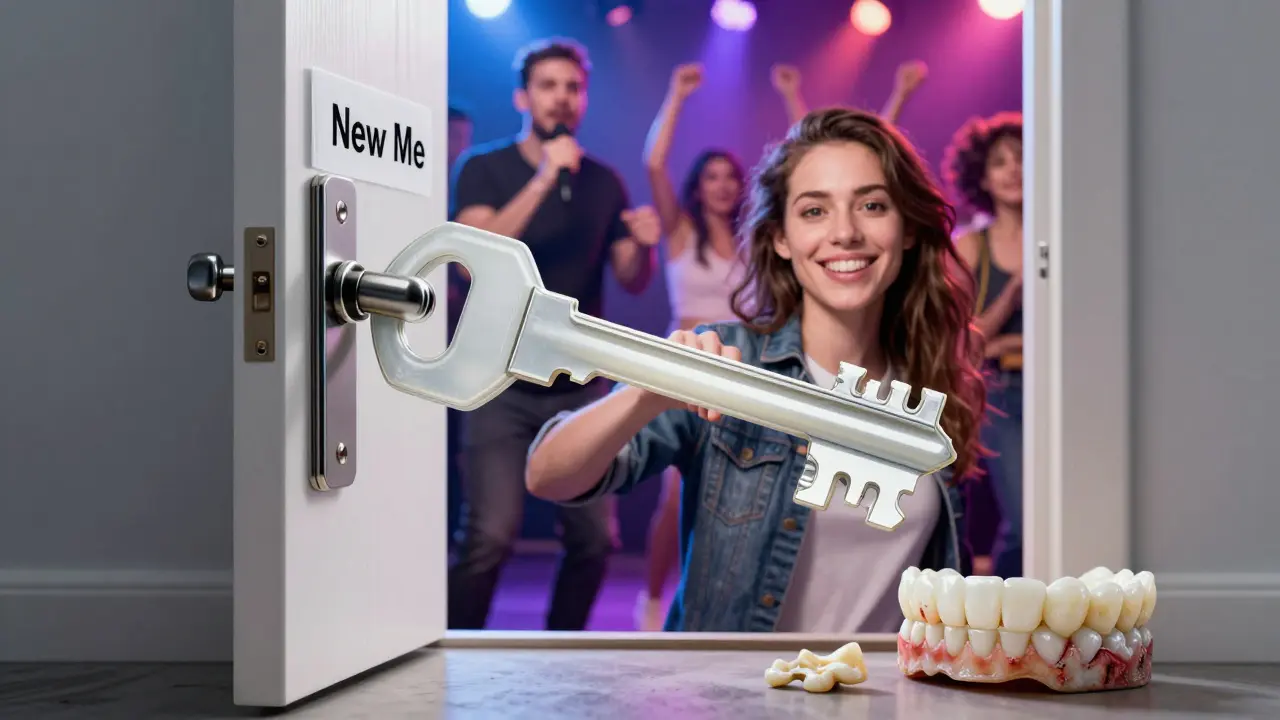 Klíč tvaru zubu otevírá dveře k novému životu, kde se člověk směje bez obav.