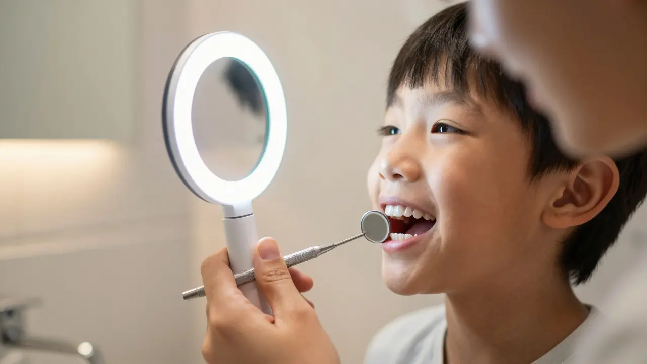 Nejlepší dentální zrcátka pro děti: Jak je vybrat a co na nich pozorovat