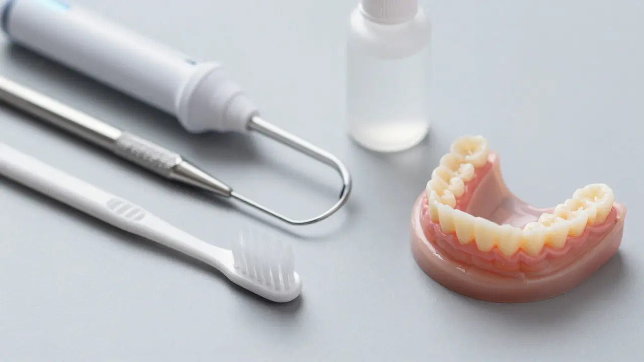 Hygienické pomůcky pro péči o implantáty