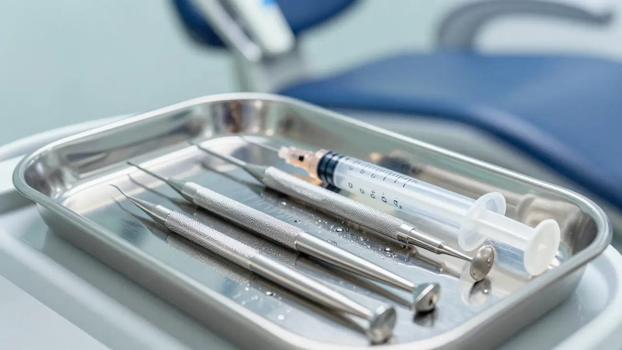 Sterilní endodontické nástroje pro ošetření kanálků