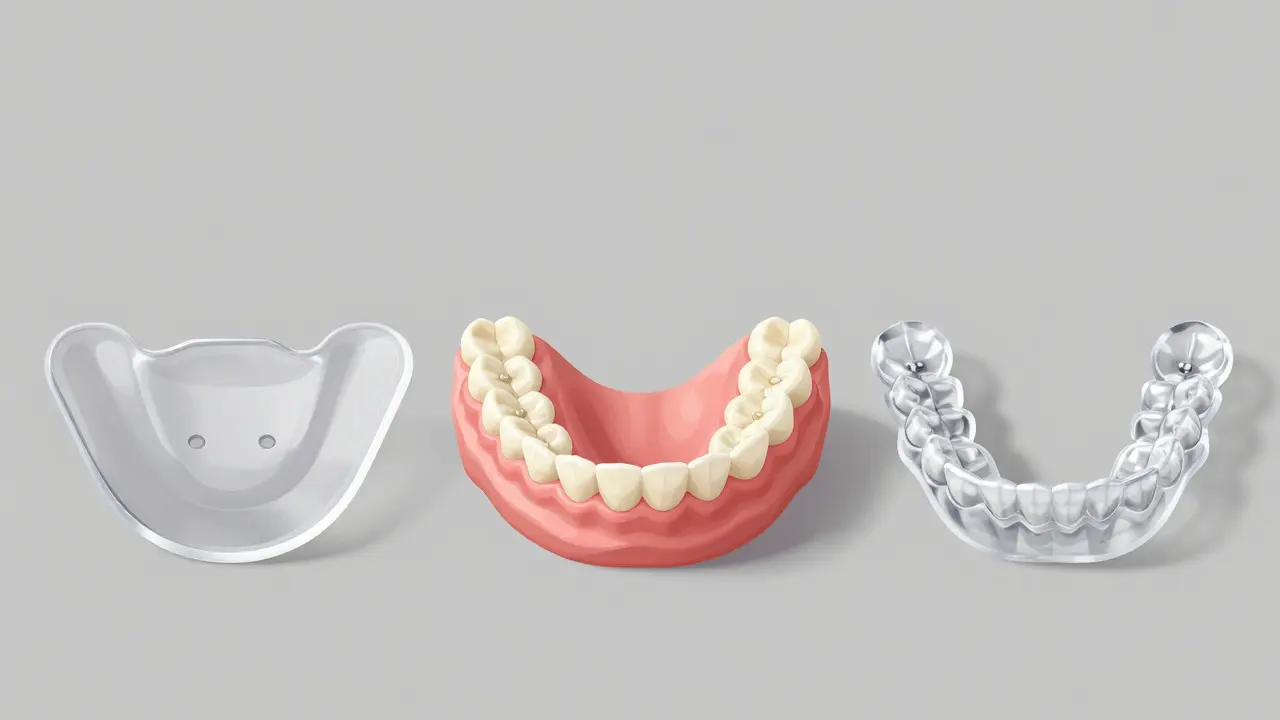 Comparison of acrylic, composite, and digital orthodontic devices